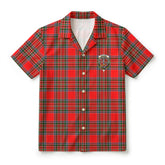 MacBain Tartan Crest Hawaiian Shirt
