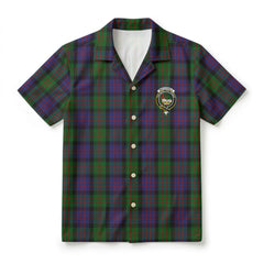MacDonald Tartan Crest Hawaiian Shirt