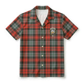 MacLachlan Weathered Tartan Crest Hawaiian Shirt