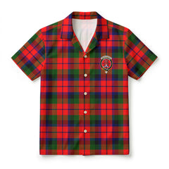 MacNaughten Tartan Crest Hawaiian Shirt