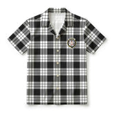 McFarlane Black - White Tartan Crest Hawaiian Shirt