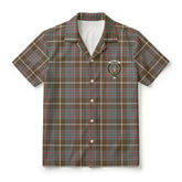 McIntyre Hunting Weathered Tartan Crest Hawaiian Shirt