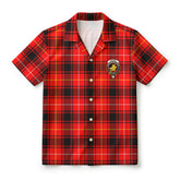 McIver Modern Tartan Crest Hawaiian Shirt