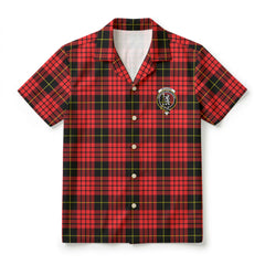 McQueen Modern Tartan Crest Hawaiian Shirt