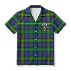 Meldrum Tartan Crest Hawaiian Shirt