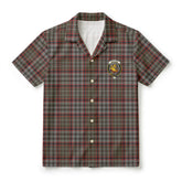 Nicolson Hunting Weathered Tartan Crest Hawaiian Shirt