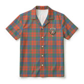 Robertson Ancient Tartan Crest Hawaiian Shirt