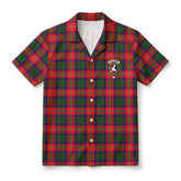 Roxburgh District Tartan Crest Hawaiian Shirt