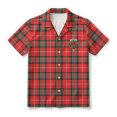 Stewart (Stuart) of Bute Tartan Crest Hawaiian Shirt