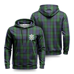 Black Watch Tartan Crest Hoodie