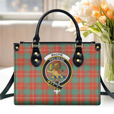 MacFie Ancient Tartan Crest Leather Handbag