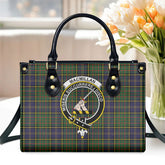MacMillan Hunting Modern Tartan Crest Leather Handbag
