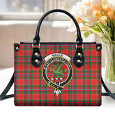 Maule Tartan Crest Leather Handbag