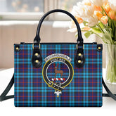 McCorquodale Tartan Crest Leather Handbag