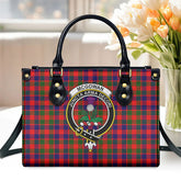 McGowan Tartan Crest Leather Handbag