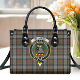 McLaren Weathered Tartan Crest Leather Handbag