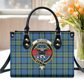 McLeod of Harris Ancient Tartan Crest Leather Handbag