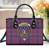 Montgomery Modern Tartan Crest Leather Handbag