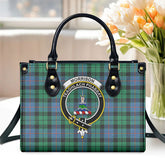 Morrison Ancient Tartan Crest Leather Handbag