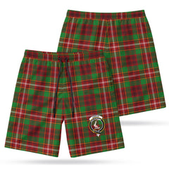Ainslie Tartan Crest Men's Beach Shorts