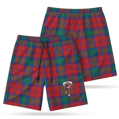 Byres Tartan Crest Men's Beach Shorts