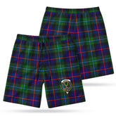Calder Tartan Crest Men's Beach Shorts
