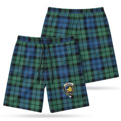 Campbell Ancient 02 Tartan Crest Men's Beach Shorts