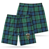 Graham of Menteith Ancient Tartan Crest Men's Beach Shorts