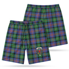 Logan Ancient Tartan Crest Men's Beach Shorts