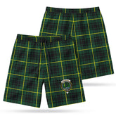 MacArthur Modern Tartan Crest Men's Beach Shorts
