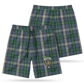 MacDowall Tartan Crest Men's Beach Shorts