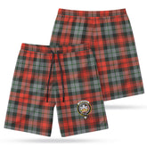 MacLachlan Weathered Tartan Crest Men's Beach Shorts