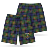 MacLaren Modern Tartan Crest Men's Beach Shorts
