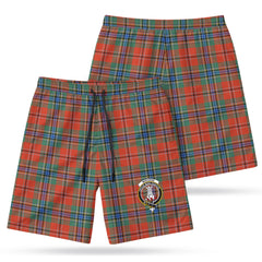 MacLean of Duart Ancient Tartan Crest Men's Beach Shorts