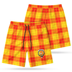 MacMillan Clan Tartan Crest Men's Beach Shorts