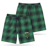McArthur Ancient Tartan Crest Men's Beach Shorts