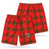 McDonald of Sleat Tartan Crest Men's Beach Shorts