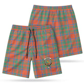 McIntosh Ancient Tartan Crest Men's Beach Shorts