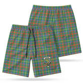 McIntosh Hunting Ancient Tartan Crest Men's Beach Shorts