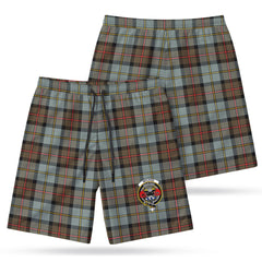 McLeod of Harris Weathered Tartan Crest Men's Beach Shorts