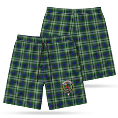 Spottiswood Tartan Crest Men's Beach Shorts