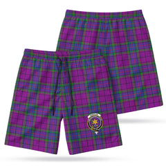 Wardlaw Modern Tartan Crest Men's Beach Shorts
