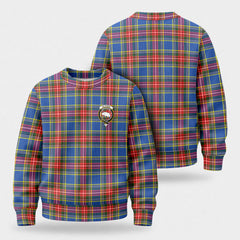 Bethune Modern Tartan Crest Sweater