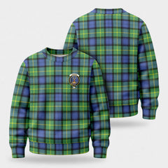 Gordon Old Ancient Tartan Crest Sweater