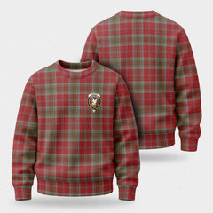 Lindsay Weathered Tartan Crest Sweater