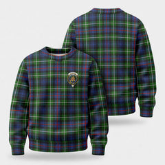 MacKenzie Modern Tartan Crest Sweater