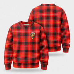 McIver Modern Tartan Crest Sweater