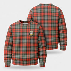 McLachlan Weathered Tartan Crest Sweater