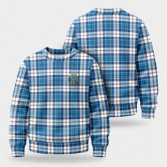 Roberton Tartan Crest Sweater