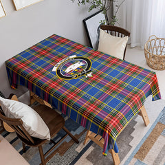 Bethune Modern Tartan Crest Tablecloth